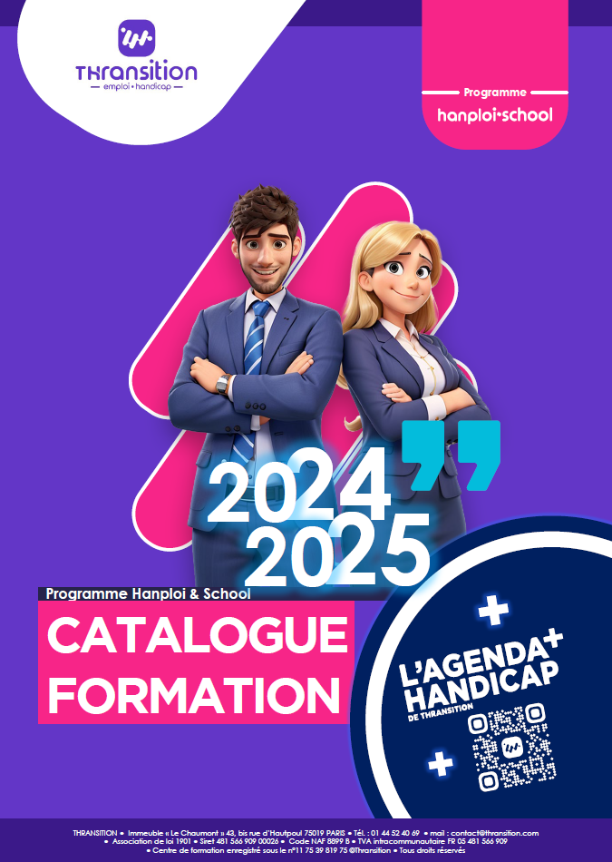 image de couverture du catalogue formation 2024-2025 d'hanploi and School.